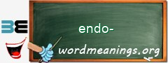 WordMeaning blackboard for endo-
